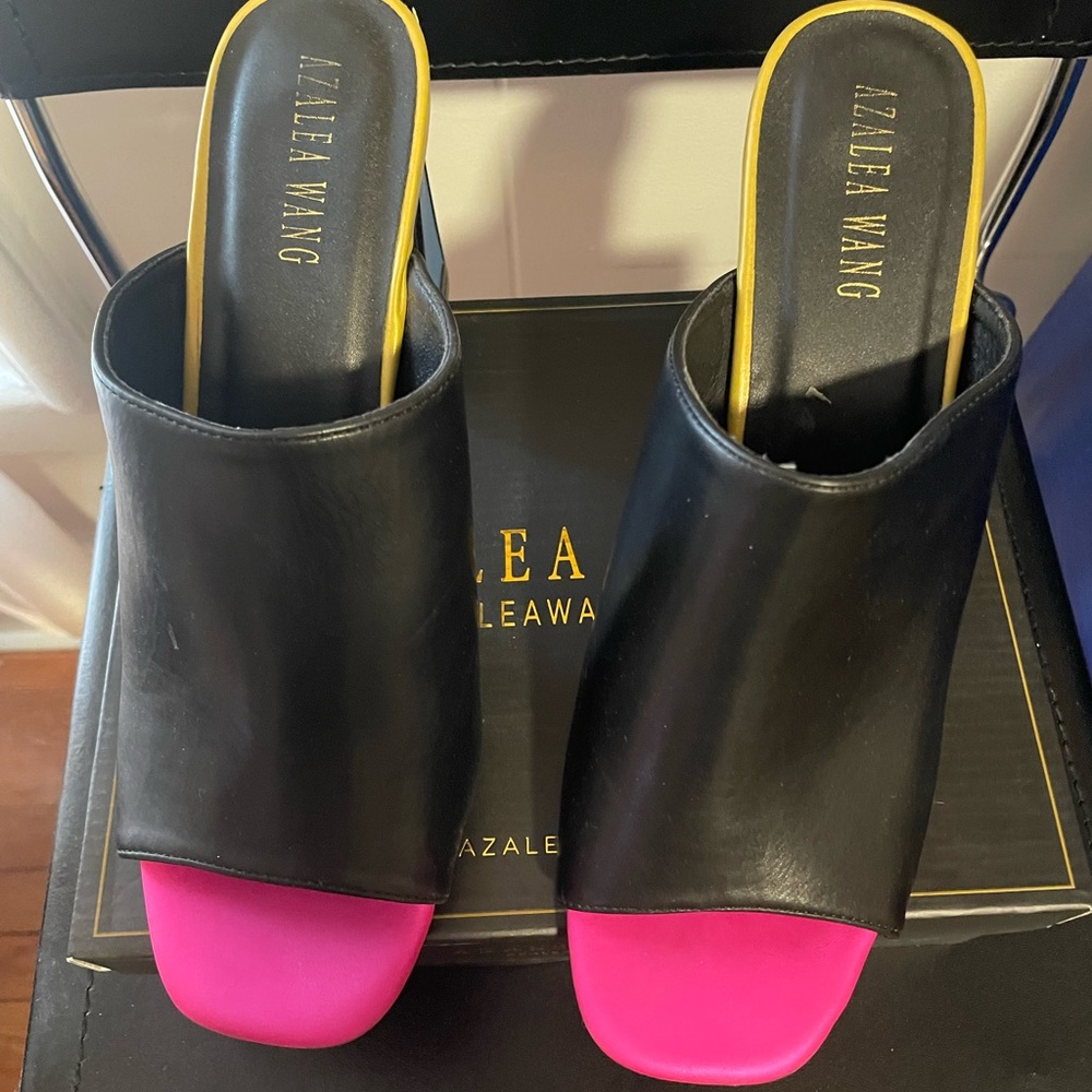 🔥AZALEA WANG 🔥Color pop Women's summer shoes.